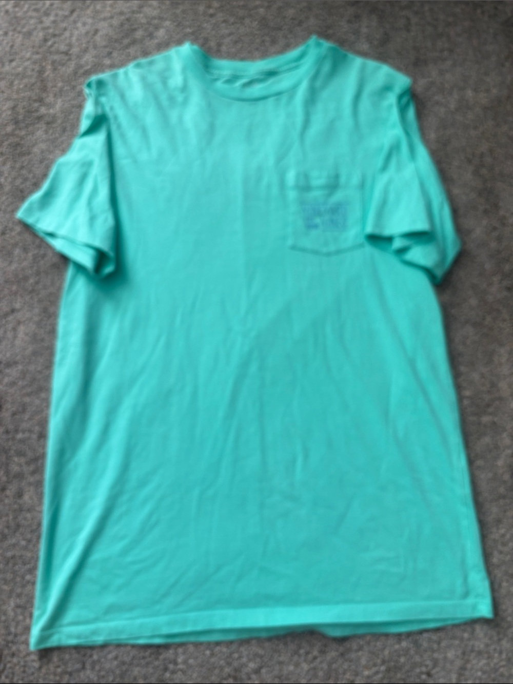 Vineyard Vines Kids Short Sleeve Pocket Tee in Aqua